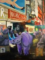 Nightclub Nightclub 1986 Oel auf Leinwand 120 x 170 cm
