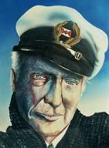 Hans Albers 1987 - Mischtechnik auf Reinzeichenkarton, ca. 50 x 70 cm, im Privatbesitz