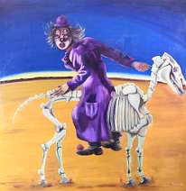 irrrational 1986 - Oel auf Leinwand 120 x 120 cm