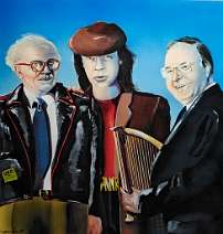 nach Ost-Berlin Mischtechnik auf Reinzeichenkarton, ca. 50 x 50 cm, 1987